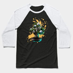 Japanese Bonsai Tree With Eyes Baseball T-Shirt